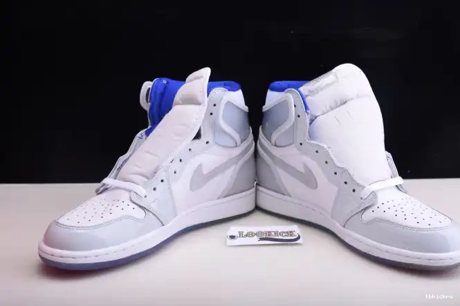 Cheap TBkick Air High Blue Zoom White 1 Jordan Retro CK6637-104 Racer 0518